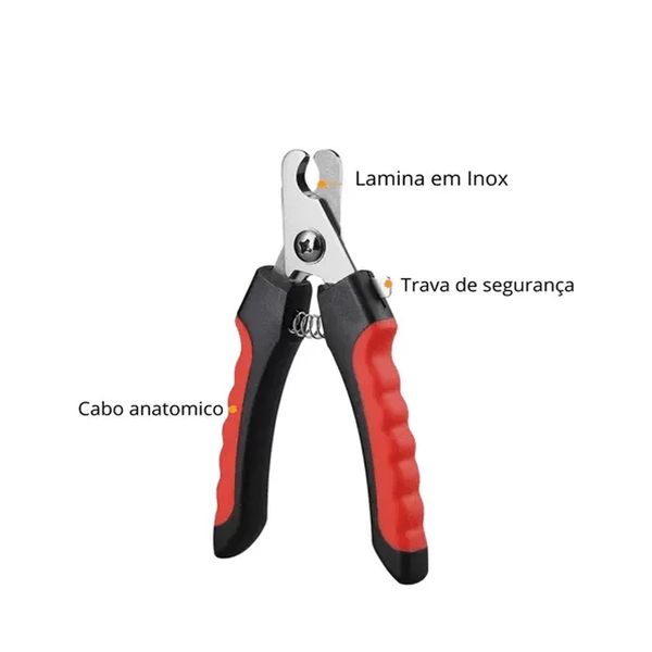 alicate para cortar unhas de pets para caes e gatos 16cm 2