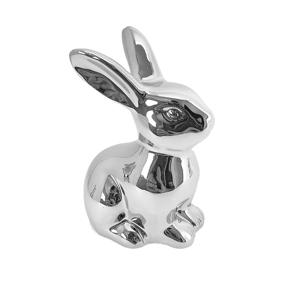 coelho pascoa de ceramica fofo decorativo brilhante 1