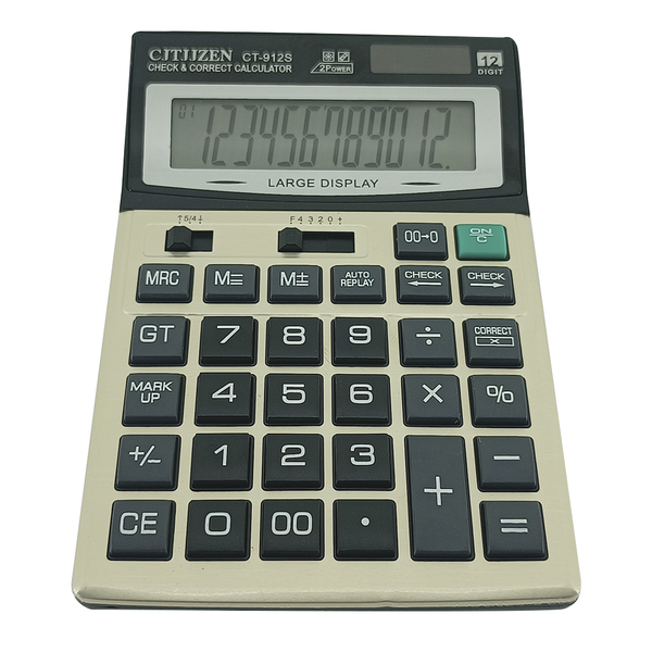 calculadora de mesa 12 digitos ct 912s 2