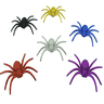 kit 6 aranhas de halloween decorativas glitter