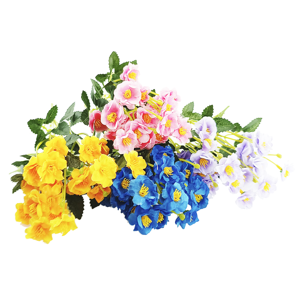 mini buque de flores artificiais 38cm