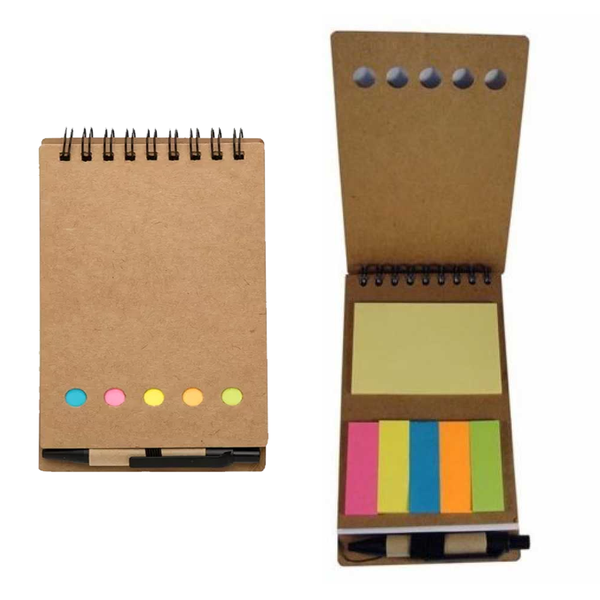 kit 2 blocos de anotacoes caneta post it 2