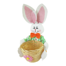 cesta de pascoa decorativa de coelho 30cm 3