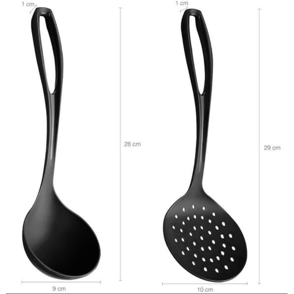 conjunto de utensilios para cozinha preto 6 pecas 5