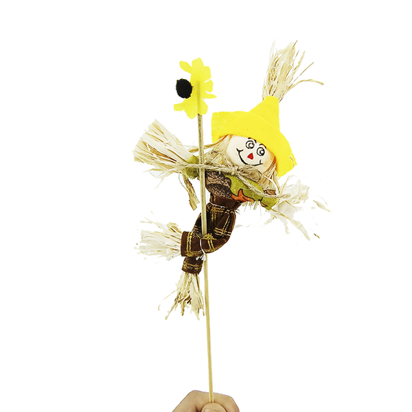 enfeite mini espantalho chapelao 30cm sortido 2