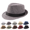 chapeu fedora palha unisex aba curta sortido 3