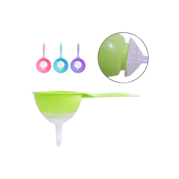 peneira de plastico com funil cor sortida 3