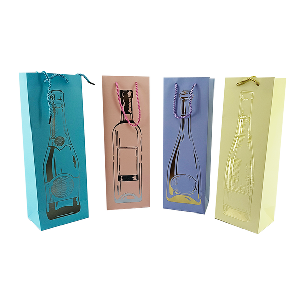 sacola de garrafa presente festa cheers