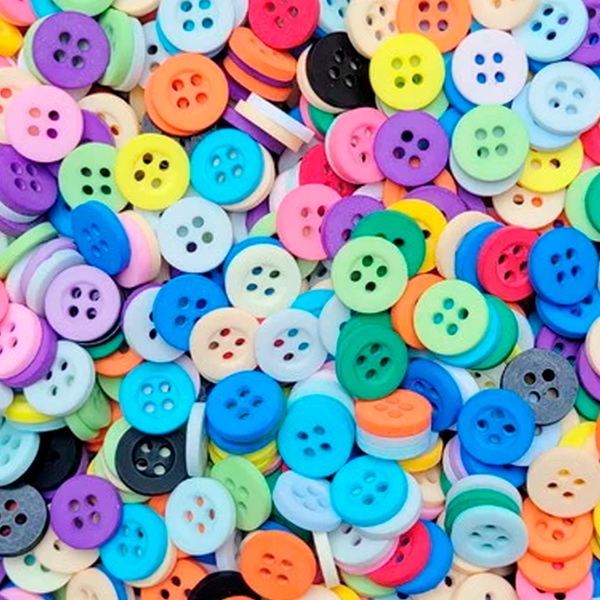 kit 90 botoes de coloridos de plastico para artesanato e roupas 3