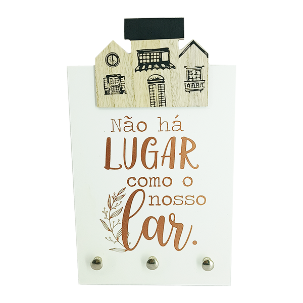 quadro decorativo ornamental placa de madeira casa 2