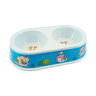 comedouro duplo de plastico pet estampado sortido 2