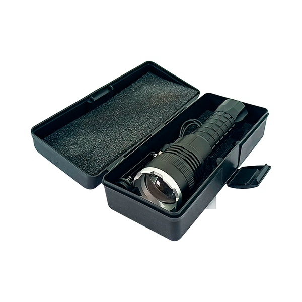 lanterna grande varios tipos de luz 17cm usb com maleta 4