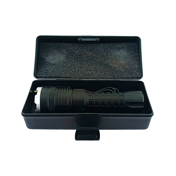 lanterna grande varios tipos de luz 17cm usb com maleta 5