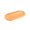 bandeja oval bambu para servir 19cm