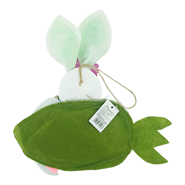 coelho decorativo de porta bem vindo pascoa 26x27cm 2