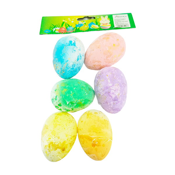 kit ovos de pascoa coloridos decorativos de isopor 7cm 3
