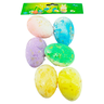 kit ovos de pascoa coloridos decorativos de isopor 7cm