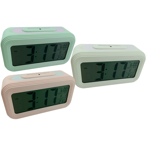 relogio led digital despertador 14cm cores sortidas 2