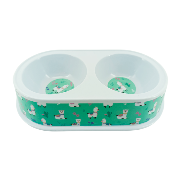 comedouro duplo de plastico sortido 8 8cm 3