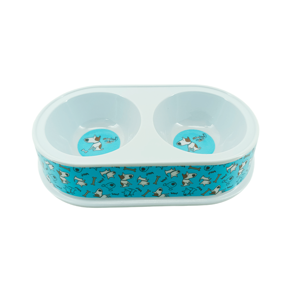 comedouro duplo de plastico sortido 8 8cm 6