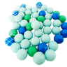 kit 50 bolinhas de gude cores sortidas 16mm 5