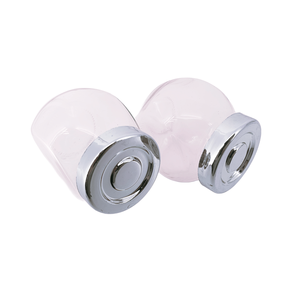 kit 2 porta condimentos prata 180m 3