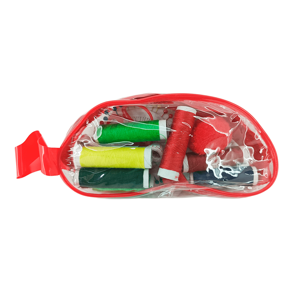 conjunto de costura com 13 pecas e penal vermelho